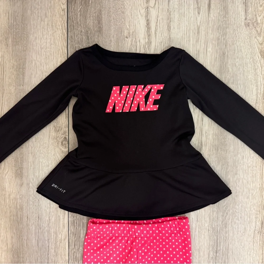 Nike Black and Pink Toddler Outfit